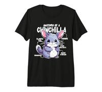¡Anatomía Divertida de una Cola floofy Linda de Chinchilla! Camiseta Premium