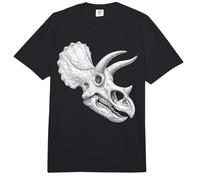 Anatomía fósil de Dinosaurio con Cuernos de cráneo Triceratops Comfort Colors Adult Heavyweight T-Shirt
