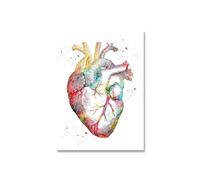 Anatomía humana columna vertebral corazón cerebro cuadro sobre lienzo for pared carteles e impresiones mapa del cuerpo cuadros de educación médica decoración hogar(Picture 8,A4 21x30cm no frame)
