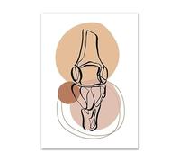 Anatomía humana, corazón, pulmón, cerebro, dientes, esqueleto, médico, cuadro sobre lienzo for pared, carteles e impresiones, cuadros de for decoración clínica(L,15X20 cm Unframed)