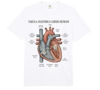 Anatomía Humana Diagrama del corazón Sistema Cardiovascular Comfort Colors Adult Heavyweight T-Shirt