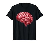 Anatómica Neurología Cerebral Neurociencia Anatomía Humana Medica Camiseta gráfica económica, Hombre, Negro, M