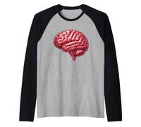 Anatómica Neurología Cerebral Neurociencia Anatomía Humana Medica Camiseta Manga Raglan