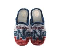ANATOMICAS SARA - Zapatillas de ir por casa, chinela con talón abierto, pantufla con suela de goma,slippers,béisbol para: Hombre color: MARINO talla:46
