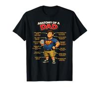 Anatomy of a Dad Funny Dad Jokes Humor Gifts Father's Day Camiseta