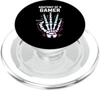 Anatomy of A Gamer Skeleton Hand Funny Gamers PopSockets PopGrip para MagSafe