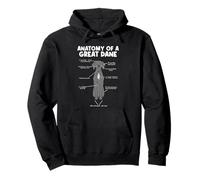Anatomy of A Great Dane Sudadera con Capucha