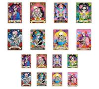 ANATTASOUL 16 imágenes de planchado para textiles, calaveras y cartas del tarot, imágenes para adultos, 6,5 x 8 cm, 18 x 24 cm, pegatinas de bricolaje rápidas y fáciles para planchar para ropa