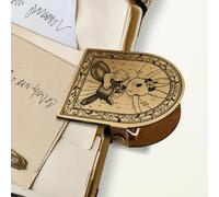 ANATTASOUL Clip de cuaderno de viaje de latón vintage de conejo lector, pinza de diario de metal para libros, clip decorativo para diario, cuaderno, libro y marcapáginas (4,5 x 4 x 2,7 cm)