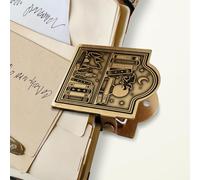ANATTASOUL Clip de diario de viaje de animales, clip de metal vintage con lobo y dragón, clips decorativos resistentes para mantener el diario abierto para cuaderno, fotos, marcapáginas, oficina