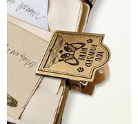 ANATTASOUL Diario de Viaje Clip de Metal Libro y Billetera Clips Aleación Bronce Antiguo Vista Vintage Un Cachorro Viajero Decorativo Para Viajeros Arte Diario Lectura Decoración