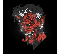 ANATTASOUL Parches Termoadhesivos de Diamantes Diablo Rojo Strass Parches para Planchar Camiseta Aplicación de Lentejuelas Termoadhesiva de Transferencia para Bolsos Ropa DIY