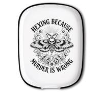 ANATTASOUL Soporte de cerámica para cucharas de café para estufa, polillas góticas y flores, 11,5 x 15 cm, soporte grande para cucharaditas, soporte decorativo para utensilios de cocina de porcelana