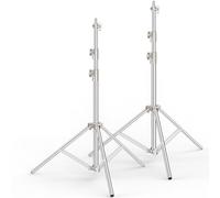 Anautin Soporte de trípode de fotografía de Acero Inoxidable de 9.2 pies, Paquete de 2 con Adaptador de Tornillo de 1/4 a 3/8 pies para estroboscópico, LED, Video, luz de Anillo, monolight, Caja de