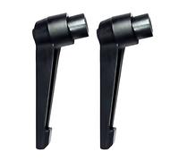 Anawakia 2 palancas de sujeción ajustables M14 de metal de aleación de acero tornillo ISO métrico rosca derecha clase 2A 14 milímetros negro