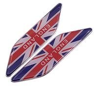 Anawakia Pegatina adhesiva para coche, diseño de bandera de Reino Unido de Gran Bretaña e Italia para decoración del coche, 1 par