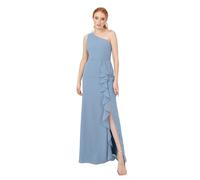 Anaya with Love Women's Maxi Dress Ladies Sleeveless One-Shoulder Asymmetric Split Waterfall Ruffle A-Line Bridesmaid Wedding Guest Prom Vestido, Azul Claro, 52 Mujeres