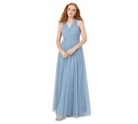Anaya with Love Women's Maxi Dress Ladies Sleeveless V-Neck Wrap Tulle Waistband A-Line Keyhole Back Bridesmaid Wedding Guest Prom Vestido, Azul Claro, 42 Mujeres