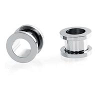 ANAZOZ Tunnel Ear Plug 30mm,Piercing Oreja Tragus Acero Quirurgico 2Pcs Dilataciones Orejas Aro de Plata Piercing Cartilago Oreja Plata