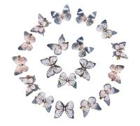 ANBALA Pinzas de mariposa para el pelo, 18 piezas, pequeñas pinzas de mariposa realistas con purpurina de los años 90, accesorios para el cabello Y2K para Halloween