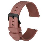 ANBEER Correas Reloj Silicona de Liberación Rápida para Hombre Mujeres, 18mm Correas de Reloj de Recambio de Caucho Blando, Extra Largo