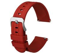 ANBEER Correas Reloj Silicona de Liberación Rápida para Hombre Mujeres, 18mm Correas de Reloj de Recambio de Caucho Blando, Extra Largo