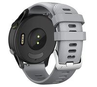 ANBEST 22mm Pulsera Compatible con Forerunner 255/Vivoactive 4/Venu 2 Correa, Reemplazar Pulsera Deportiva de Silicona para Gear S3/Galaxy Watch 3 45mm/Huawei GT 46mm Watch, Gris