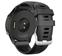 ANBEST 22mm Pulsera Compatible con Forerunner 255/Vivoactive 4/Venu 2 Correa, Reemplazar Pulsera Deportiva de Silicona para Gear S3/Galaxy Watch 3 45mm/Huawei GT 46mm Watch, Negro