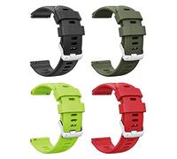 ANBEST 22mm Pulsera Compatible con Forerunner 255/Vivoactive 4/Venu 2 Correa, Reemplazar Pulsera Deportiva de Silicona para Gear S3/Galaxy Watch 3 45mm/Huawei GT 46mm Watch, 4PACK03