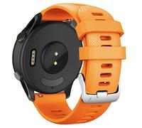 ANBEST 22mm Pulsera Compatible con Forerunner 255/Vivoactive 4/Venu 2 Correa, Reemplazar Pulsera Deportiva de Silicona para Gear S3/Galaxy Watch 3 45mm/Huawei GT 46mm Watch, Naranja
