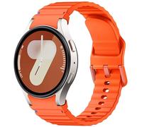 ANBEST Correa de Silicona para Samsung Galaxy Watch 7 6 5 4 Correa 40mm 44mm, Pulsera de Repuesto Sin Holgura con Línea Decorativa Tejida para Galaxy Watch FE/Galaxy Watch 6 Classic 43mm 47mm
