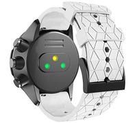 ANBEST Correas, Pulseras de Repuesto de 24mm de Silicona para Suunto 9/7/D5, Blanco