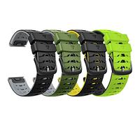 ANBEST Pulsera de Silicona Compatible con Fenix 6/Fenix 5/Fenix 7 Correa, 22mm Repuesto de Liberación Rápida Correa para Fenix 6 Pro/Fenix 5 Plus/Descent G1/Epix 2/Forerunner 945, 4-PACK
