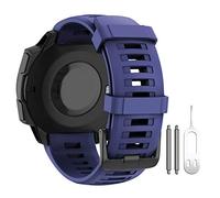 ANBEST Pulseras de Silicona Compatibles con Garmin Instinct Esports Correa, Pulsera de Suave Repuesto Deportiva para Garmin Instinct Tactical/Tide/Solar Smart Watch, Azul Oscuro