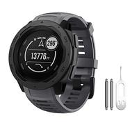 ANBEST Pulseras de Silicona Compatibles con Garmin Instinct Esports Correa, Pulsera de Suave Repuesto Deportiva para Garmin Instinct Tactical/Tide/Solar Smart Watch, Grafito