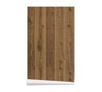 ANBILILA Papel Pintado Autoadhesivo, Madera Vintage Marrón Oscuro Pelar y Pegar Papel de Contacto, 44,5x500CM Veta de Madera Rústica Papel Tapiz Removible Decorativo para Pared Dormitorio Salón