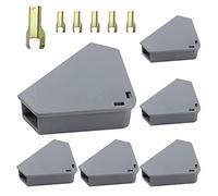 Anblak Estación de ratón con llaves color gris, paquete de 6 estaciones de ratas requeridas por llave, mantiene seguros a los niños y mascotas en interiores y exteriores