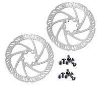 ANBOO 2 discos de freno de bicicleta de 160 mm para Shimano y Magura, 6 agujeros, acero inoxidable, para bicicleta de montaña y carretera, equitación