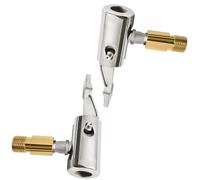 ANBOO 2 piezas de válvula de coche conector de palanca Air Chuck latón adaptador inflador de neumáticos piezas de repuesto para conexión de llenado de neumáticos, clip de alta calidad para neumáticos