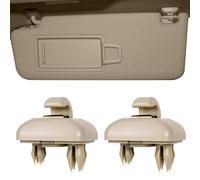 ANBOO 2 unidades de soporte para parasol Au-di, gancho de clip compatible con Au-di A1 A3 A4 A5 S3 S4 S5 Q3 Q5 TT Soporte para parasoles 8U0857562 8E0857562A (beige)