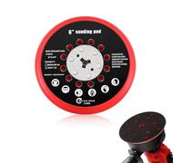 ANBOO Almohadillas de pulido de 150 mm - Base multiorificio para Bosch 260890007 // GET 75-150 GEX 34-150 - Pieza de repuesto para discos de apoyo de velcro PU de 6 pulgadas y 72 agujeros - Compatible