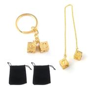 ANBOO Han Solo Lucky Dice - Accesorios para espejo retrovisor de Han Solo, llavero de dados de Star Wars, accesorios para colgar en el espejo del coche, accesorios geniales para hombres, llavero de