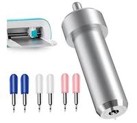 ANBOO Hoja de corte fino premium + carcasa, cuchillas de repuesto compatibles con Cricut Joy Xtra/Extra (3 cuchillos Cricut) (plata)