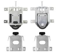 Anboo - Juego de 2 ruedas correderas para puerta corrediza, puerta corrediza, kit de carril, puerta corrediza, reemplazo rodillo, carga 30 kg