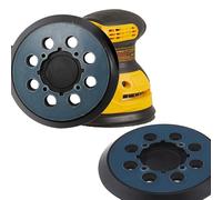 ANBOO - Juego de 5 bandejas lijadoras de 125 mm - Disco lijadora de 125 mm compatible con lijadora Bosch GEX 125-1 AE/PEX 220 A&AE - Ganchos de alta densidad - Instalación de 4 tornillos - Materiales