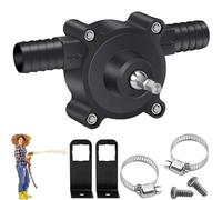 ANBOO Mini Bomba De Agua Eléctrica En Taladro, Bomba De Agua Manual Negro, Autocebante Portátil, Bomba De Perforación Manual, Riego Jardín Piscina,bomba atornilladora, Pequeña Bomba De Agua