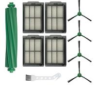 ANBOO Piezas de repuesto compatibles con aspiradora iRobot Roomba Plus 405 505, 1 cepillo de rodillo, 4 filtros Hepa, 4 cepillos laterales, 1 cepillo de limpieza