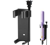 ANBOO Soporte para Dyson Airwrap,Metal Soporte de pared para plancha de pelo, alisadores, alisadores, alisadores, alisadores de cabello, aluminio (Negro), NVBHSI-1