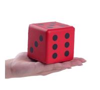 ANBOOR Cubo grande de espuma para adultos y niños, 8 cm, gigante, suave, colorido, para noches de juego y actividades de clase (rojo)