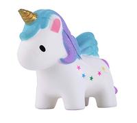 Anboor Squishies Unicornio Estrella Kawaii Squishies perfumado Animal Descompresión Apretón Alivio para el estrés Accesorios decorativos colección Color al azar